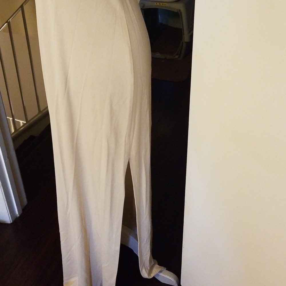 Strapless matte jersey dress slit side - Picture 2 of 2